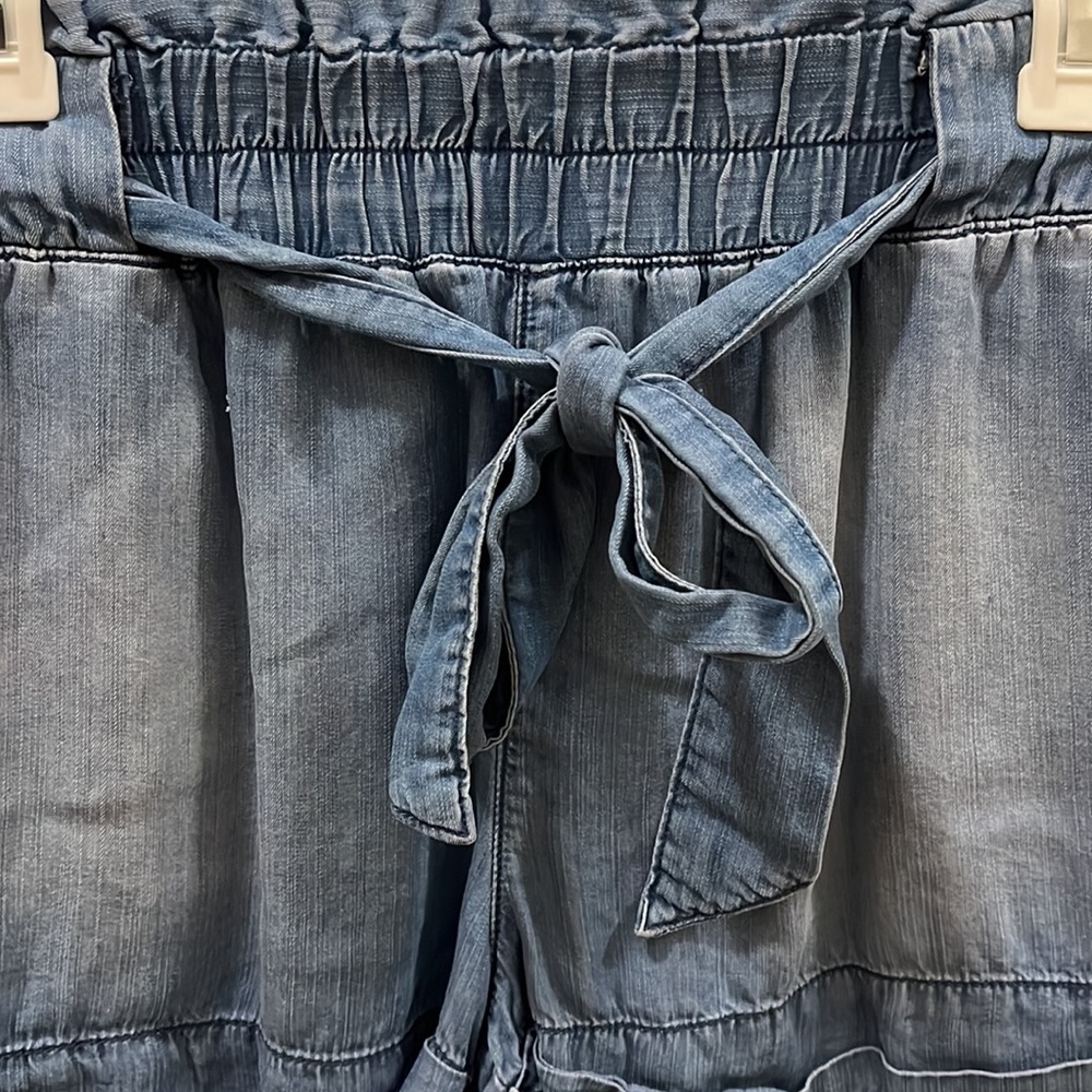 Blue tie shorts, size small - Picture 3 of 5